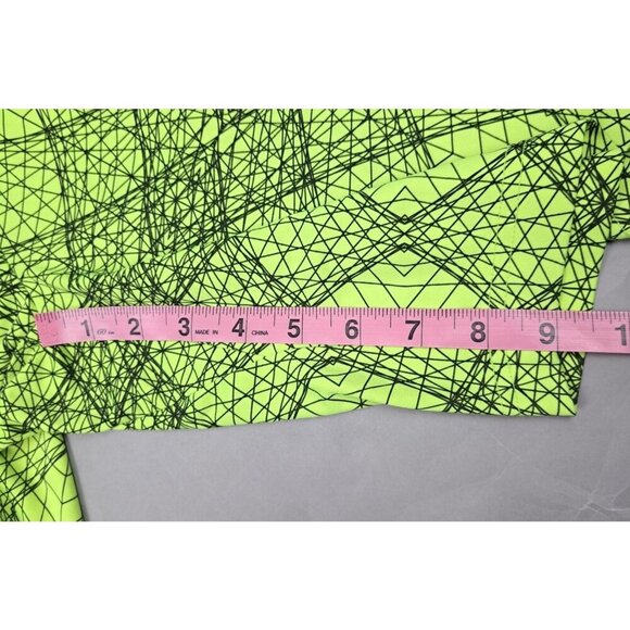 Nike Dri-Fit Men's Mesh 9" Training Athletic Shorts Sz S Geometric Yellow Black - Picture 4 of 10